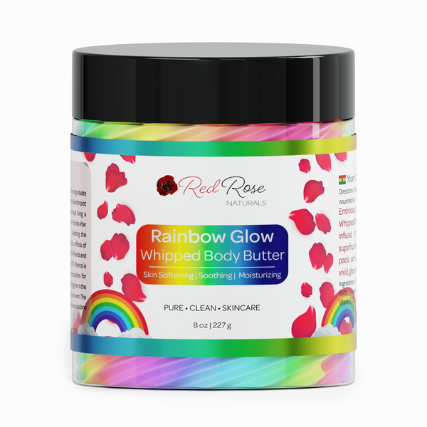 Rainbow Glow Whipped Body Butter Red Rose Naturals